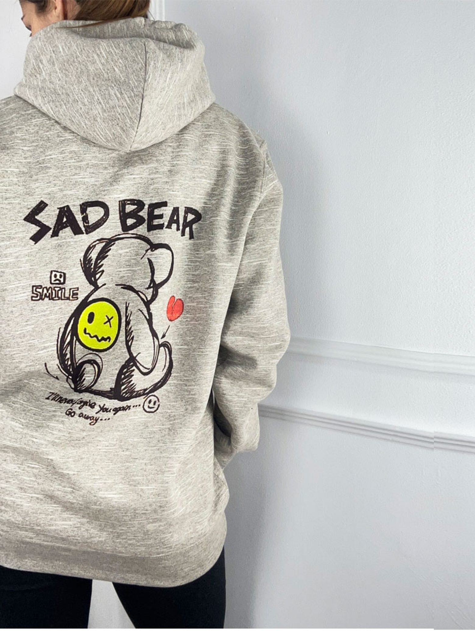 Широк Суитшърт Худи Sad Bear