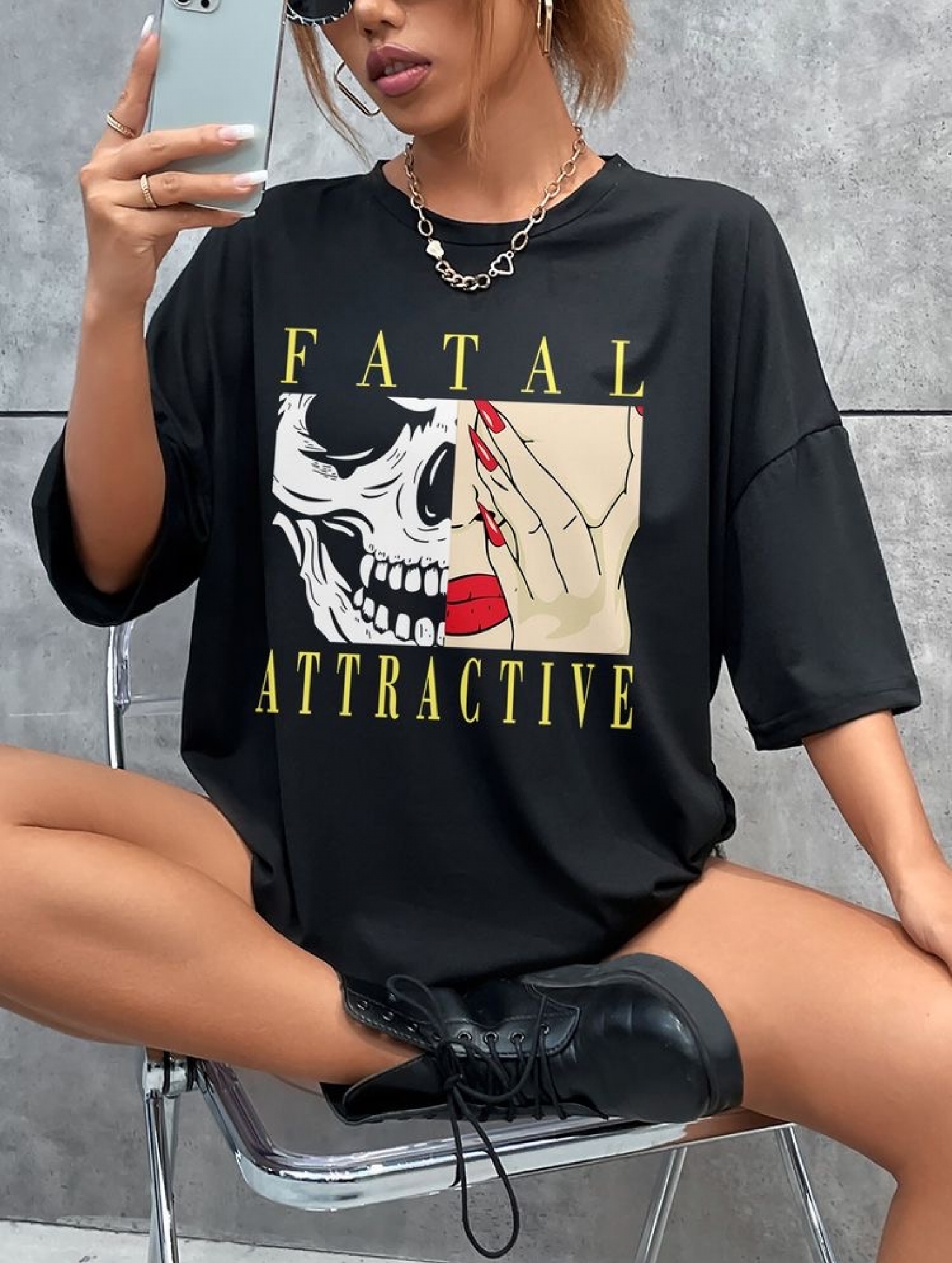 Широка тениска FATAL