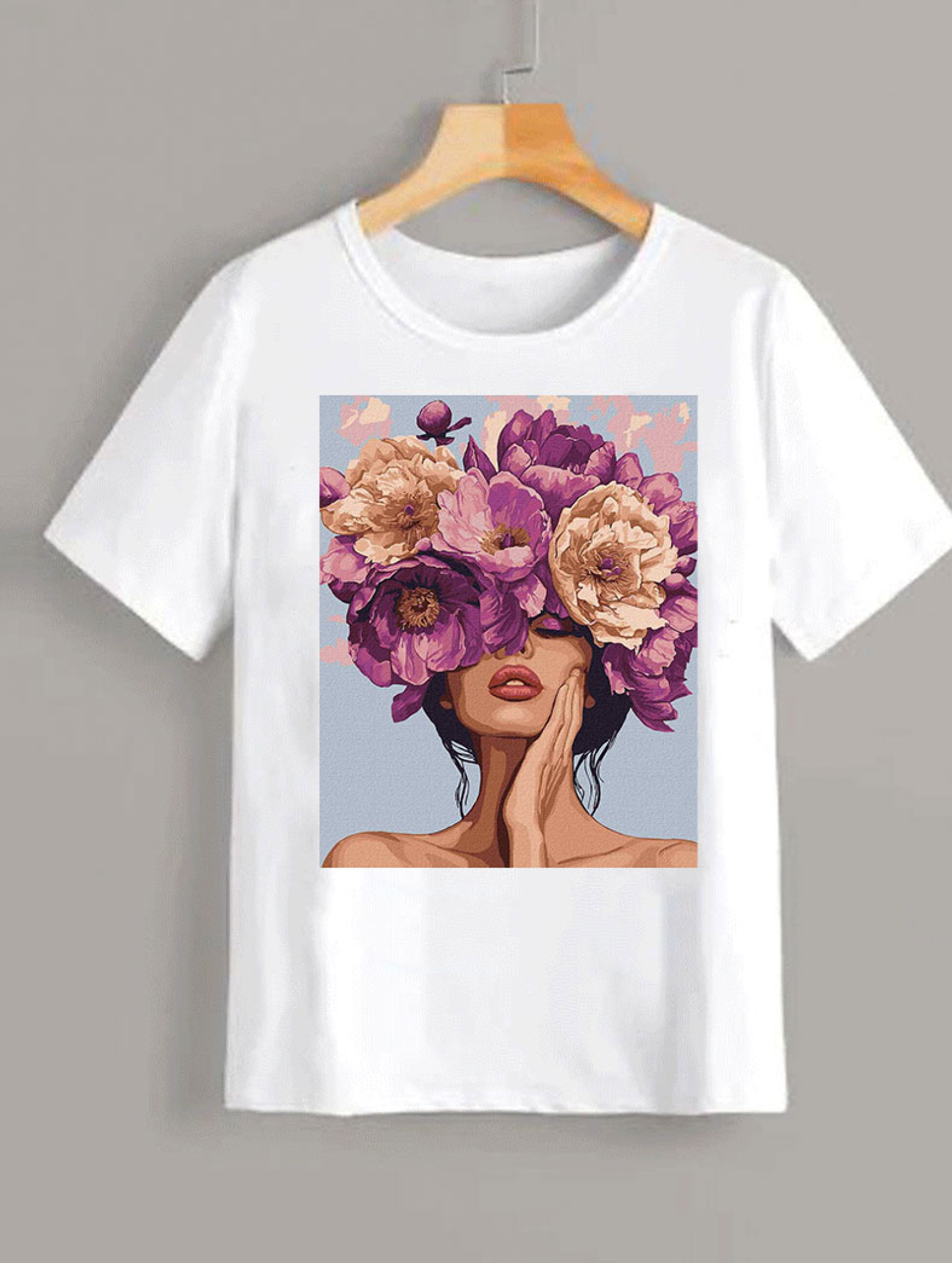 Тениска love flovers white