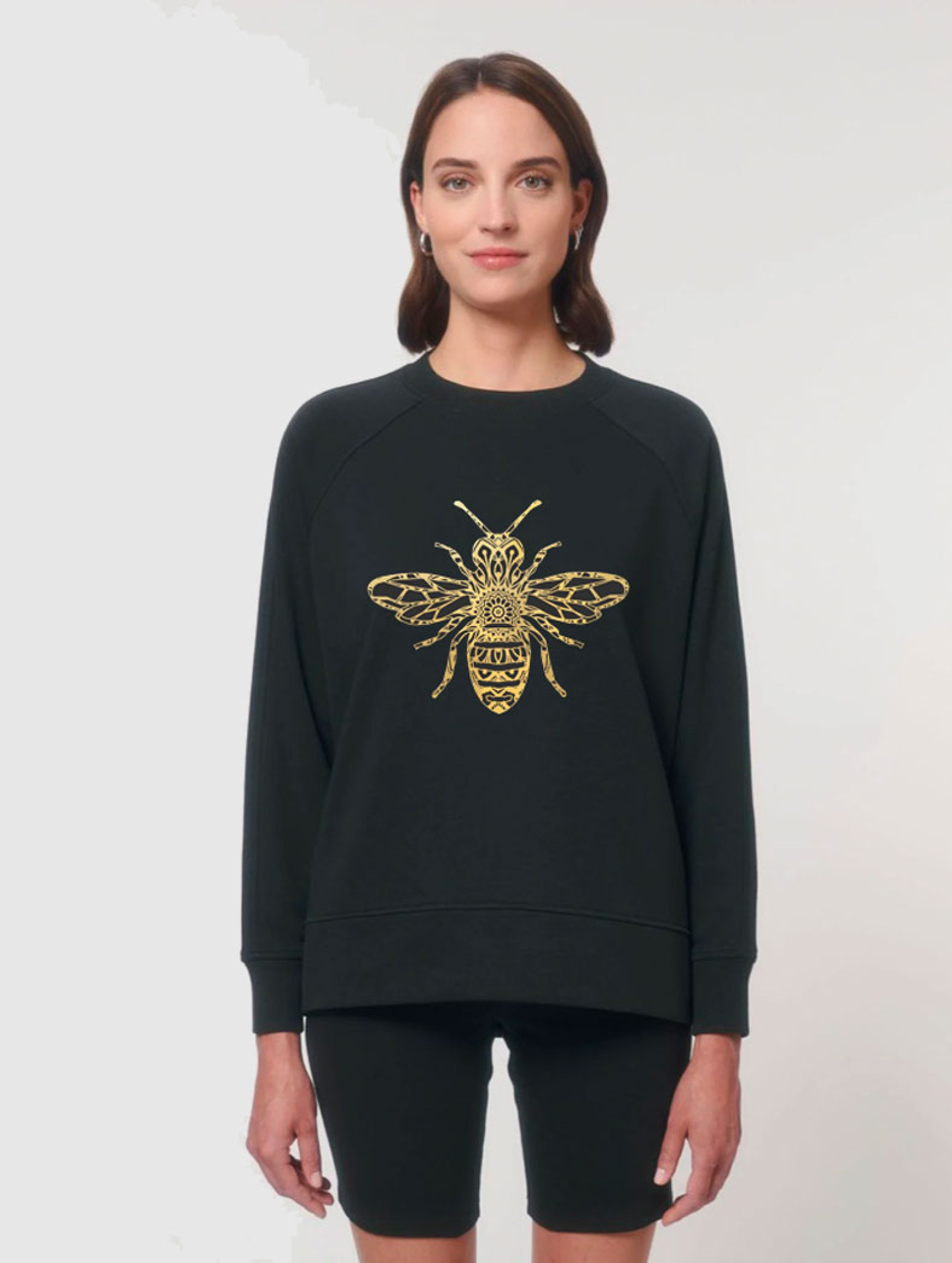 oversize суичър със цепка Qeen Bee