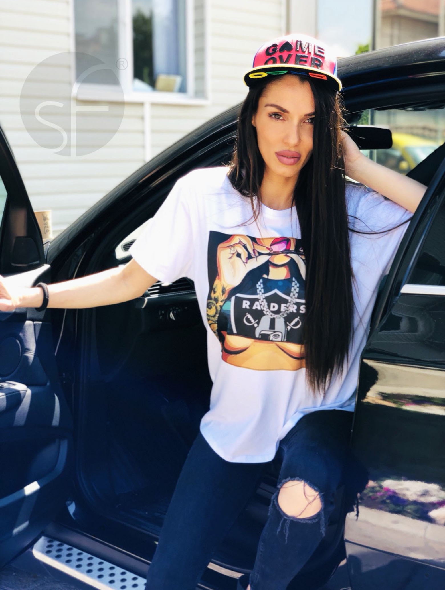 Дамска тениска Bad bad Girl бяла