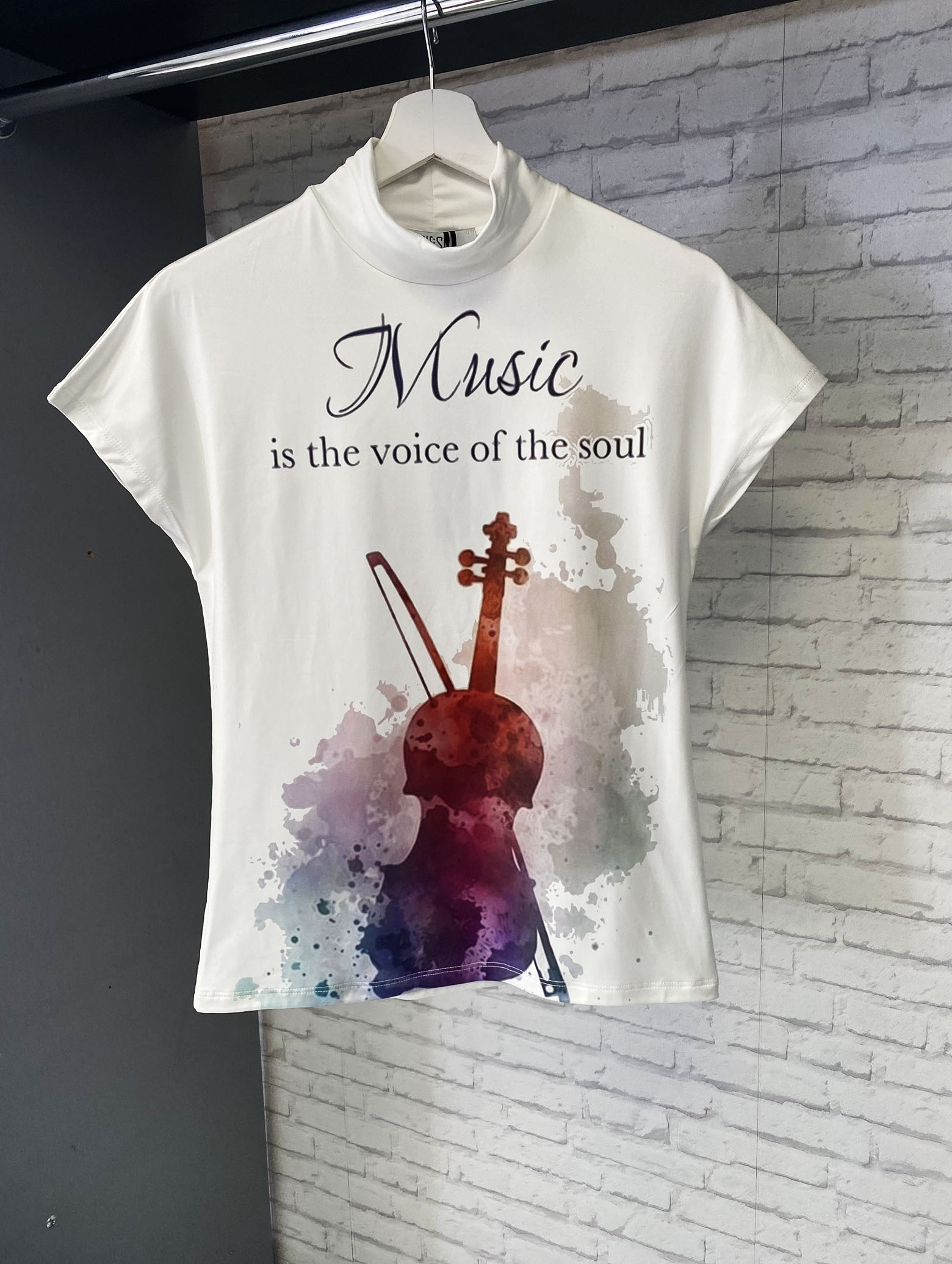 Поло с къс ръкав Music