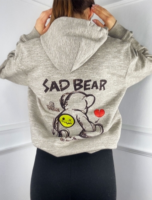 Широк Суитшърт Худи Sad Bear