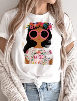 Дамска тениска  Good Vibes girl