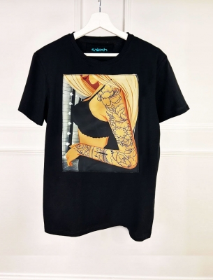 Дамска тениска Bad Girl черна