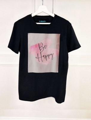 Дамска/Детска Тениска be happy