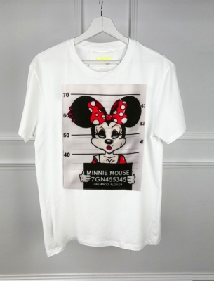 Тениска Mnnie Mouse бяла