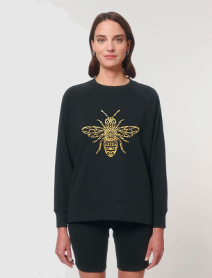 oversize суичър със цепка Qeen Bee