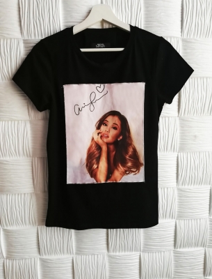 Дамска/Детска Тениска Аriana Grande черна