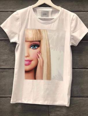 Тениска Barbie face 007
