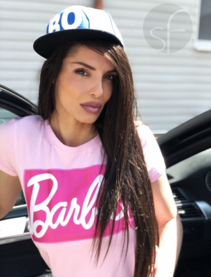 Дамска/Детска Тениска Barbie pink