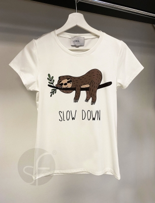 Дамска тениска slow down