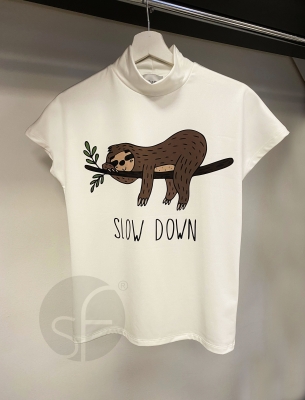 Поло с къс ръкав Slow down