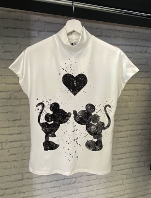Поло с къс ръкав Love mouse