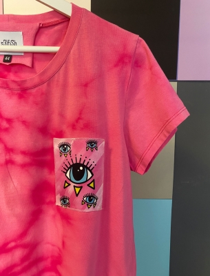 Широка Тениска pink eye