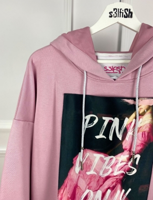 Дълъг Дамски Суитшърт Pink Vibes