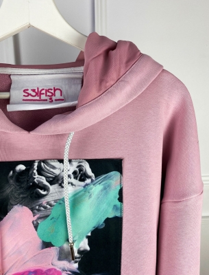 Дълъг Дамски Суитшърт Pink color