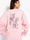 Ватиран суичър  Pink 4